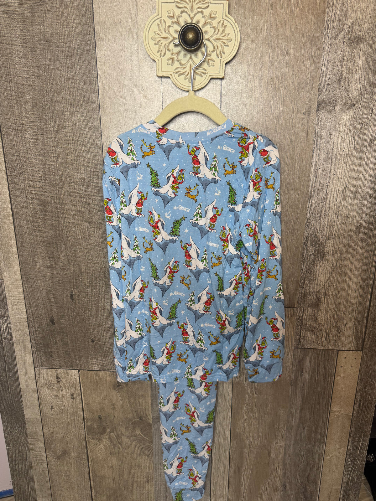 Blue green man Bamboo 2pc set