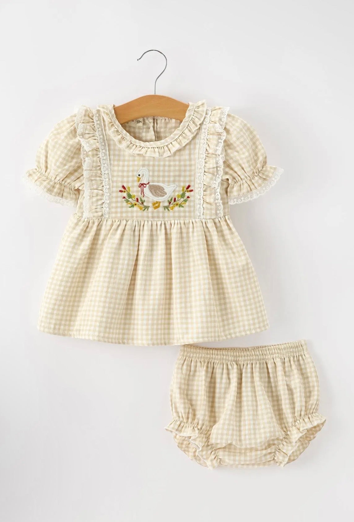 Goose Ruffled bloomer set