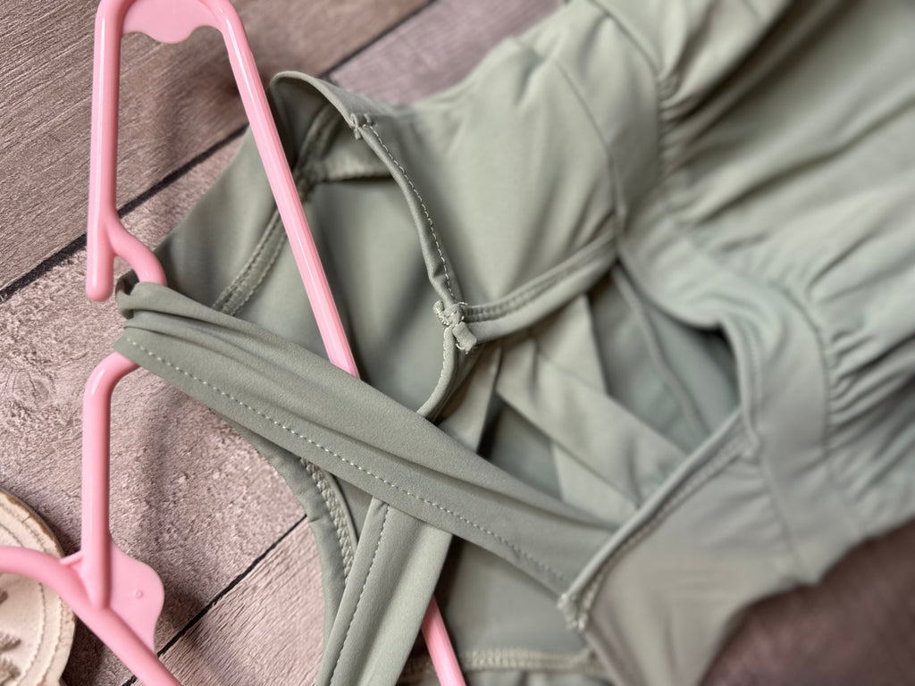 Cross back Activewear Sage