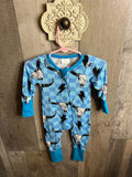 Blue Western Bamboo Zippy