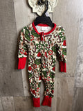 Floral Green man Bamboo Zippy