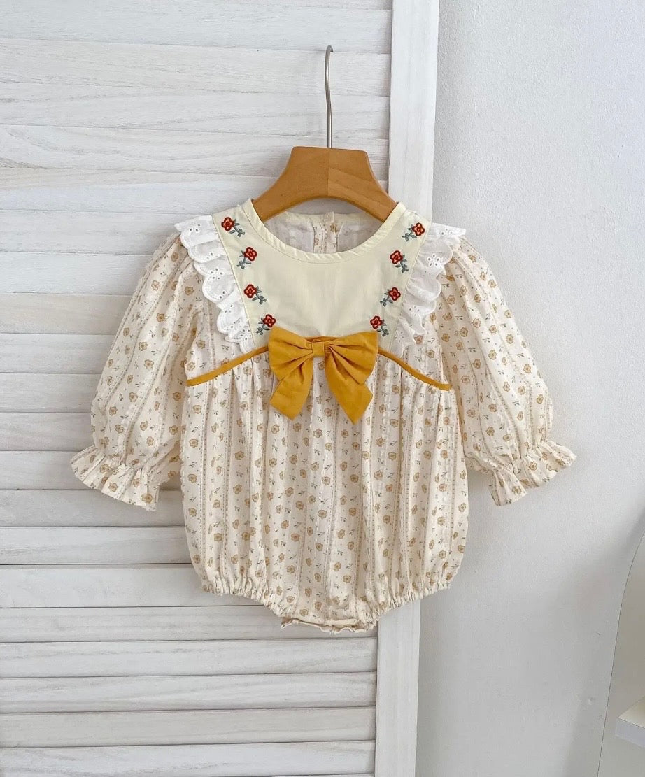 Yellow Bow Smock