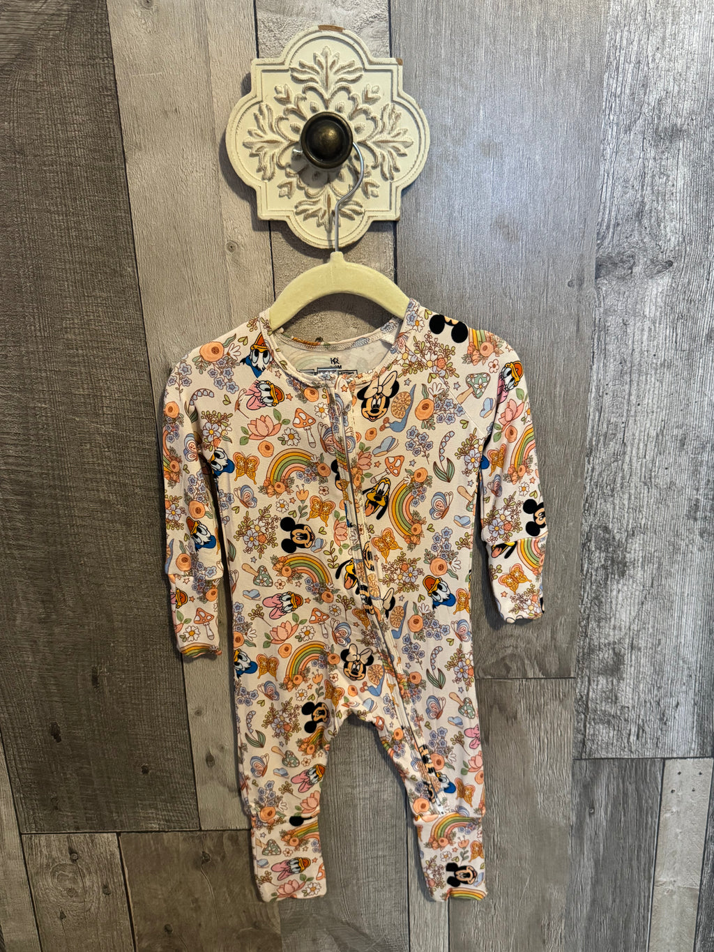 Floral Minnie Bamboo Zippy