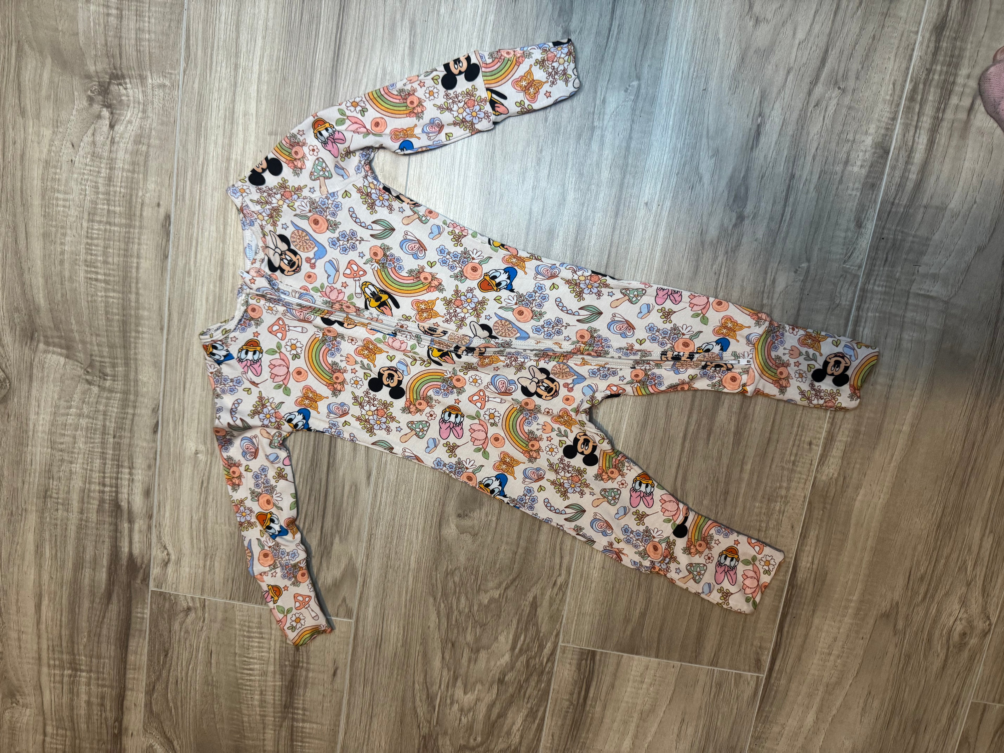 Floral Minnie Bamboo Zippy