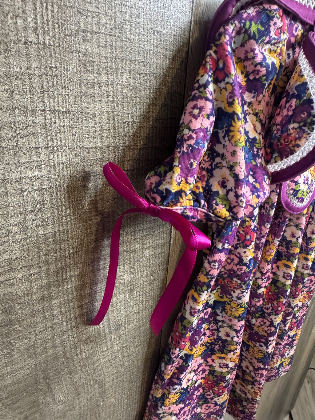 Purple Petal Collared Smock